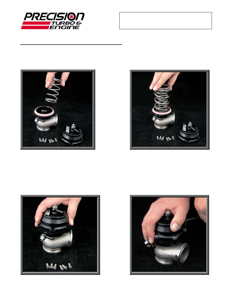 Precision Turbo and Engine Precision Turbo & Engine PW46 Wastegate User Manual | Page 6 / 9