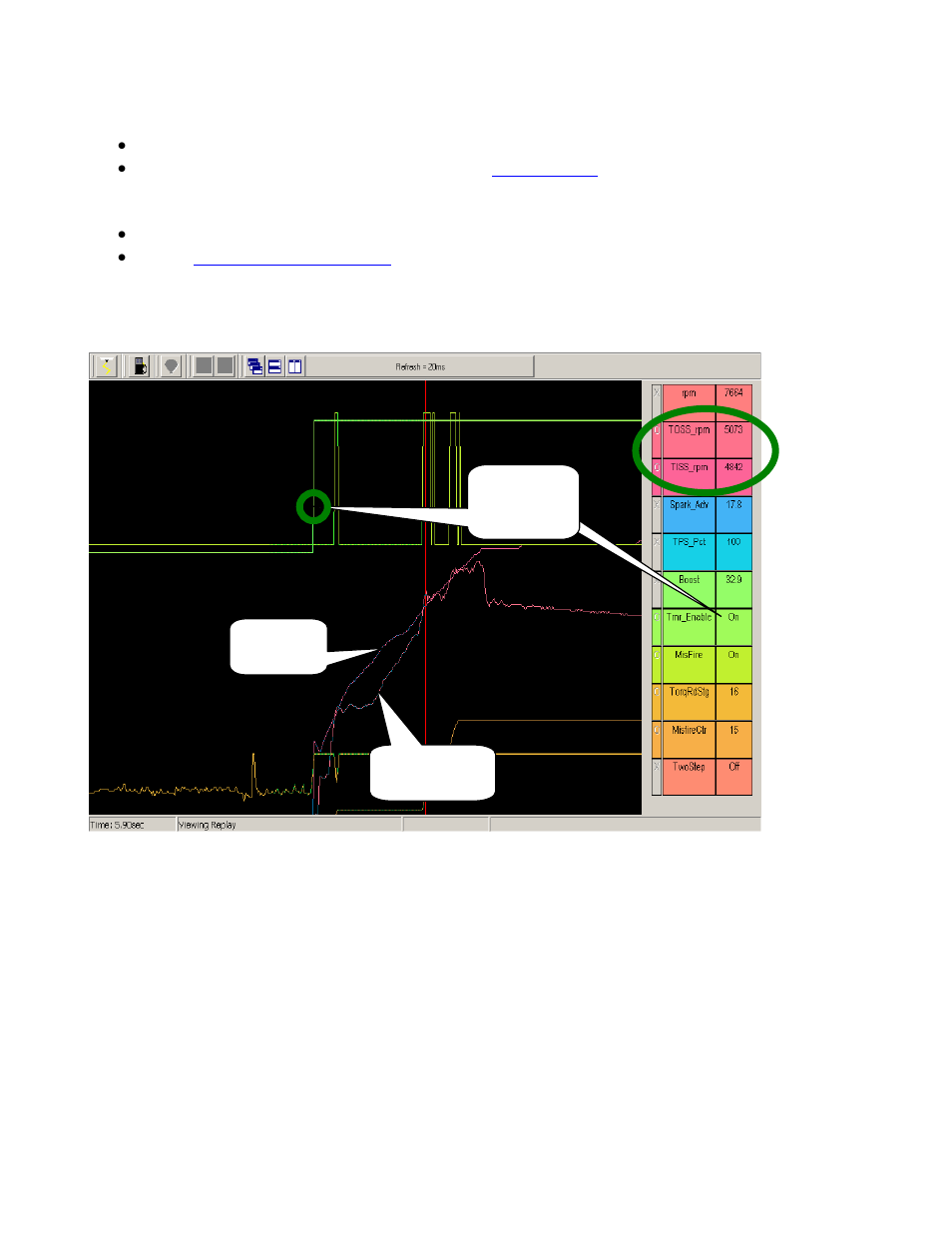 The_initial_calibration, Interpreting_replay_graphs | Precision Turbo and Engine BigStuff3 GEN3 Engine Torque Management (ETM) System User Manual | Page 10 / 13