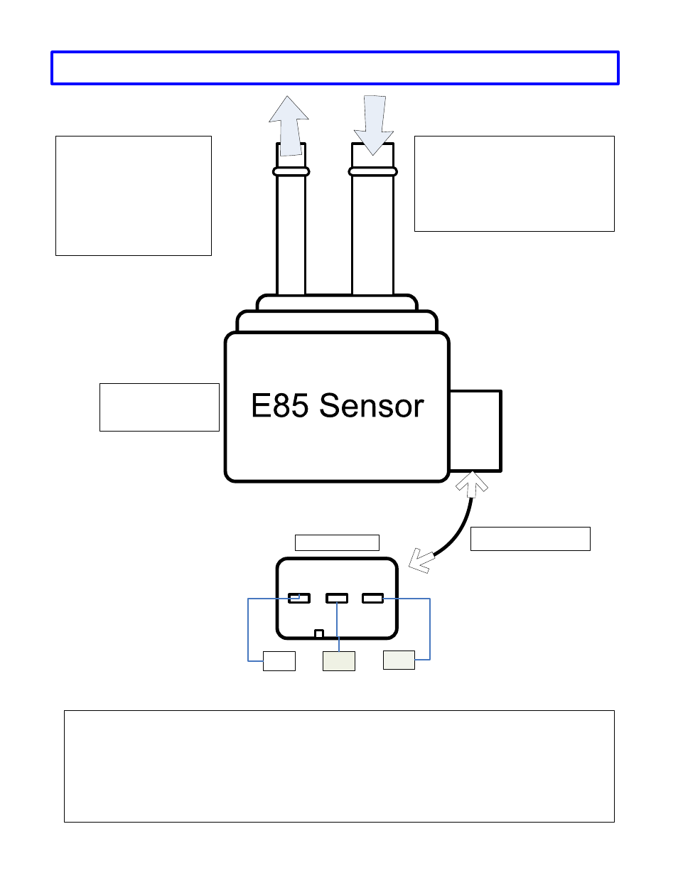 Precision Turbo and Engine BigStuff3 E85 Sensor Wiring Diagram User Manual | 1 page