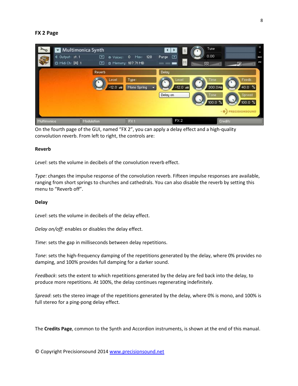 Precisionsound Multimonica II User Manual | Page 8 / 14