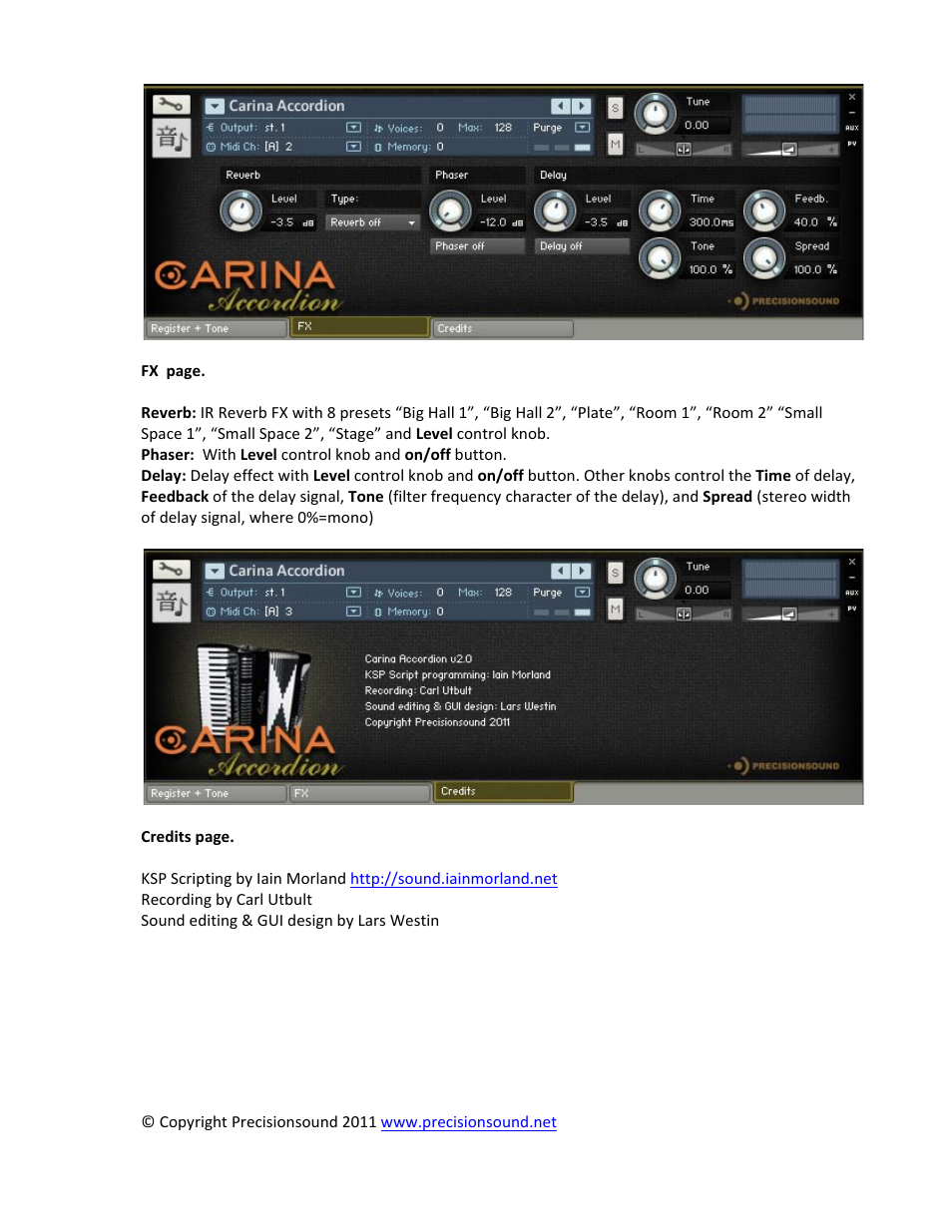 Precisionsound Carina Accordion User Manual | Page 3 / 4