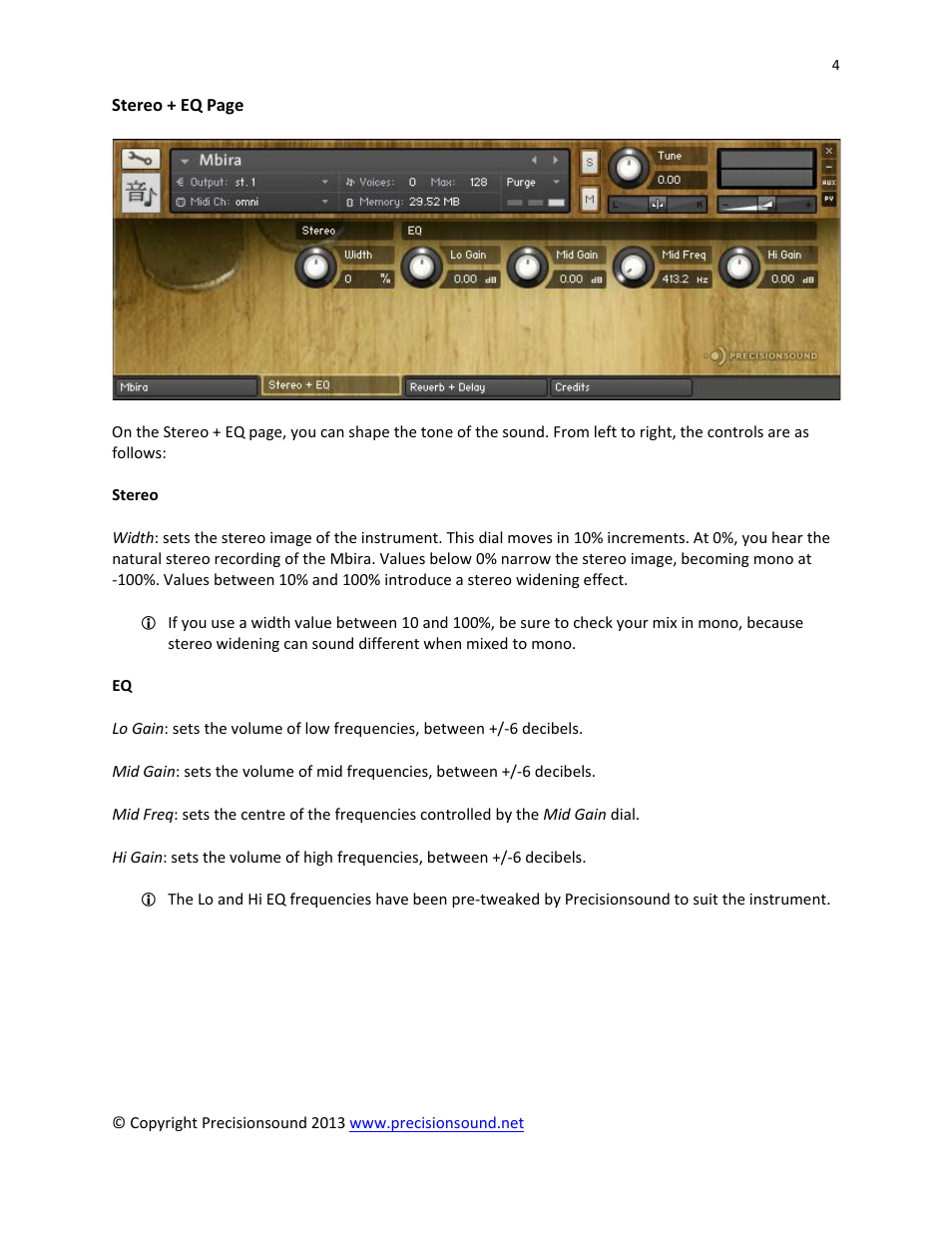 Precisionsound Mbira bva Zimbabwe User Manual | Page 4 / 7
