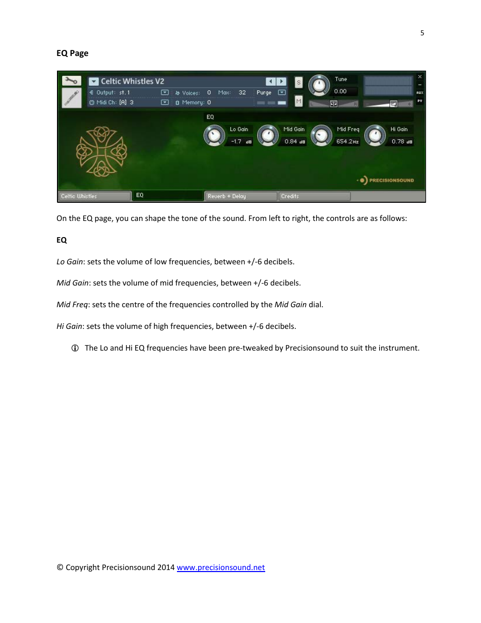 Precisionsound Celtic Whistles User Manual | Page 5 / 8