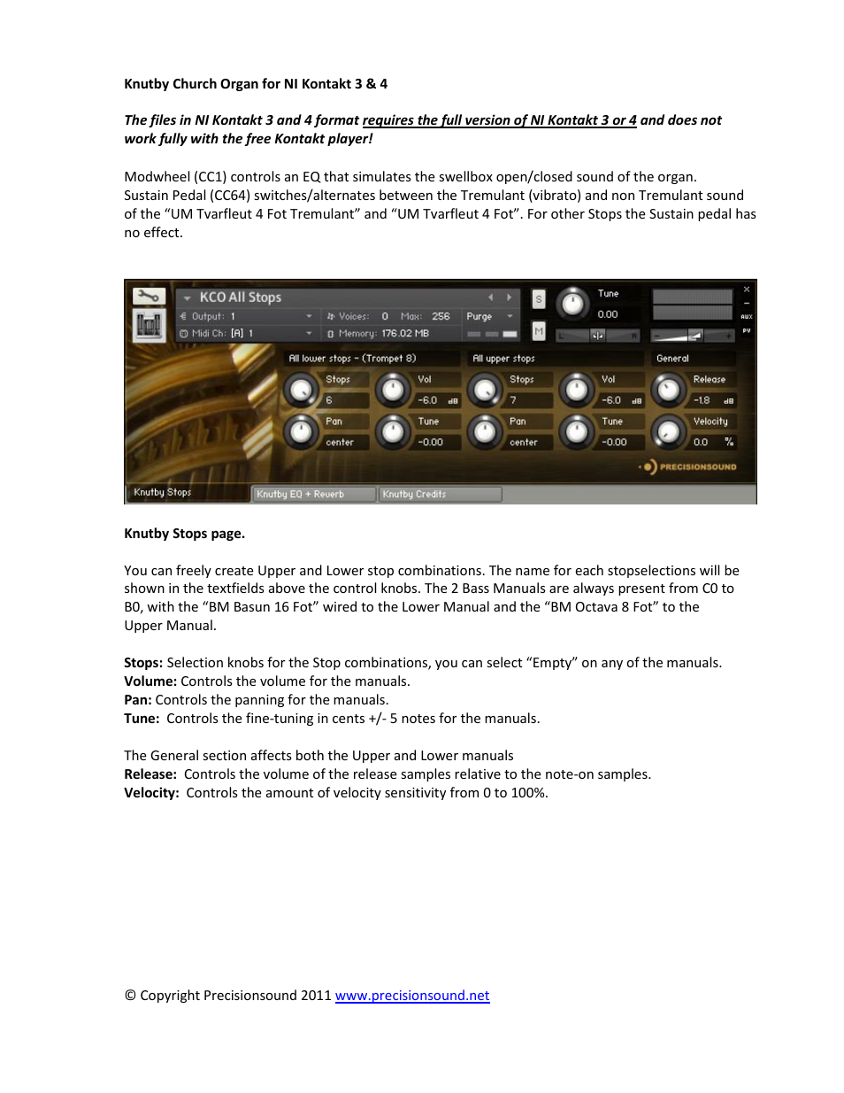 Precisionsound Knutby ChurchOrgan User Manual | Page 4 / 6