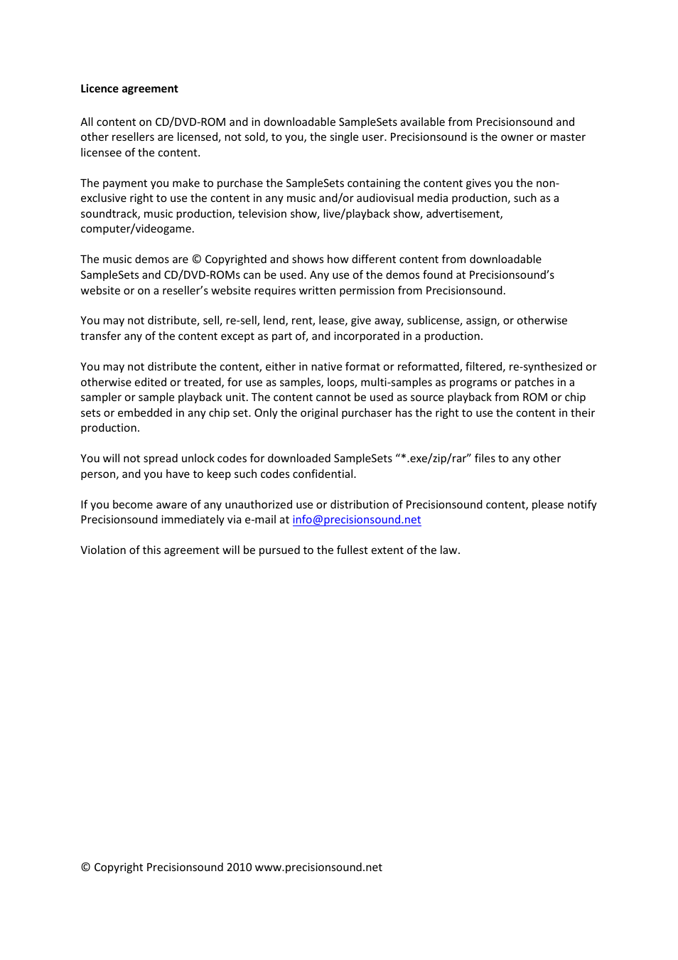Precisionsound Persian Santur User Manual | Page 3 / 3