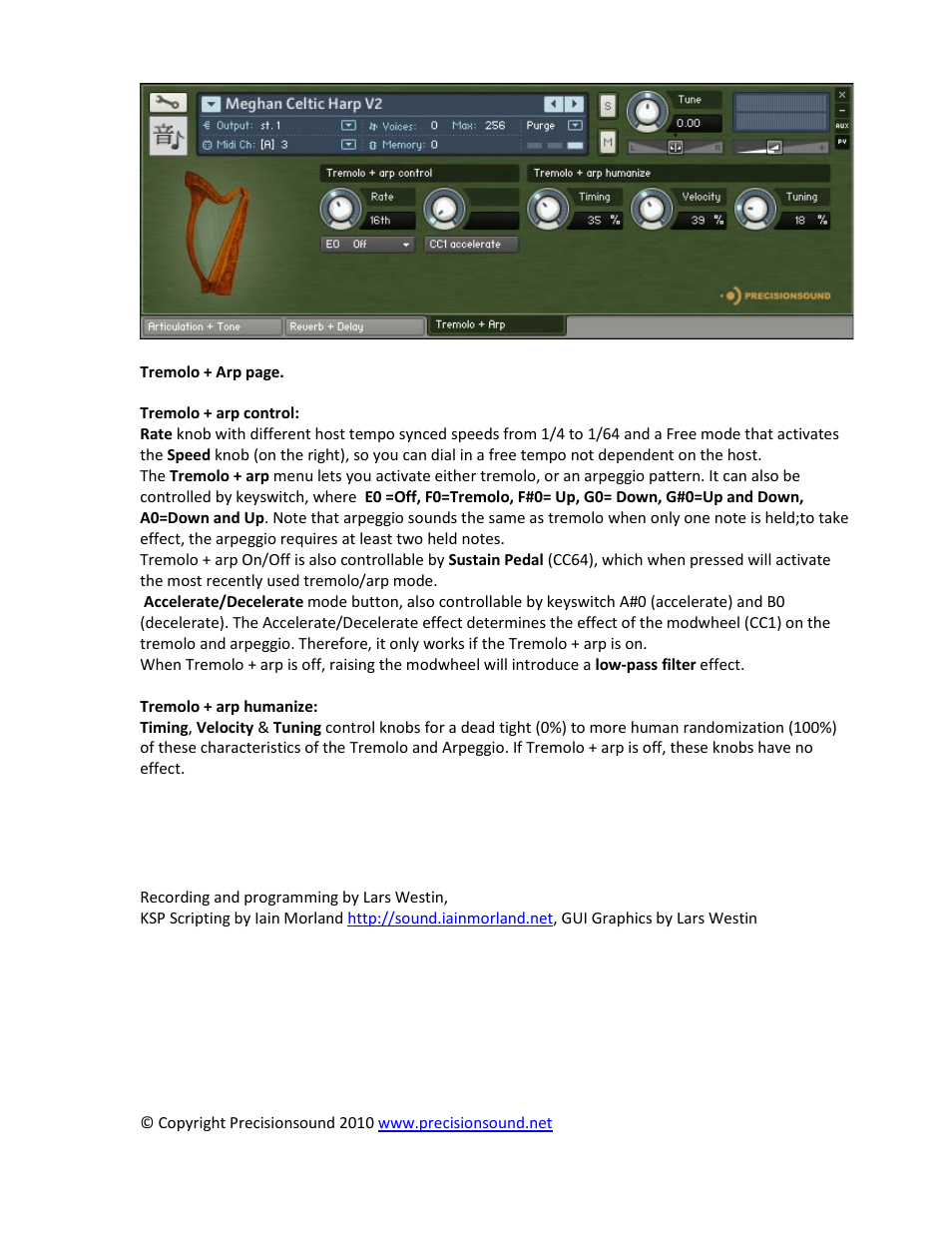 Precisionsound MEGHAN Celtic Harp User Manual | Page 3 / 4