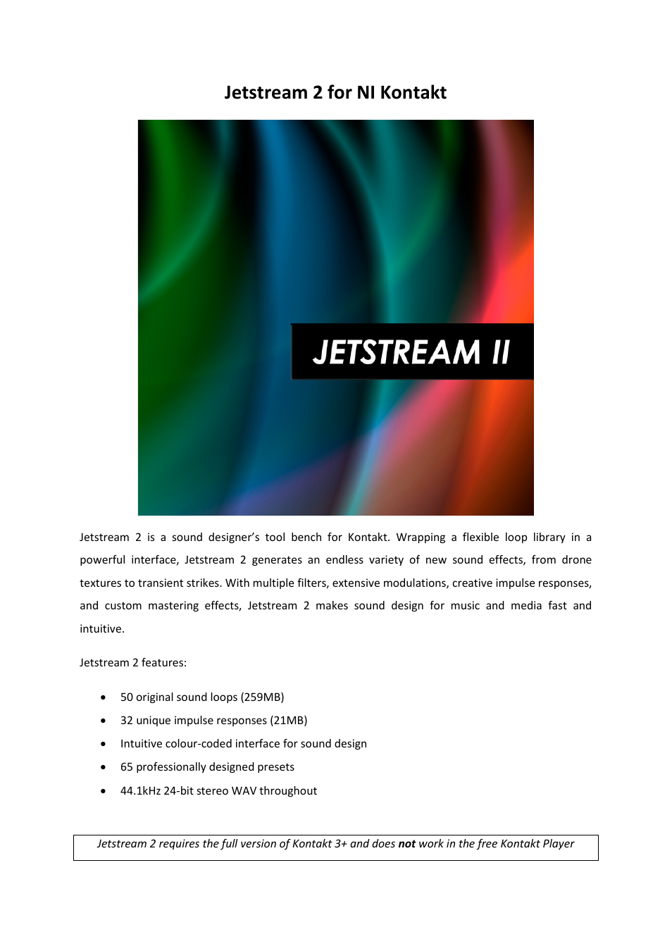 Precisionsound Jetstream 2 User Manual | 17 pages