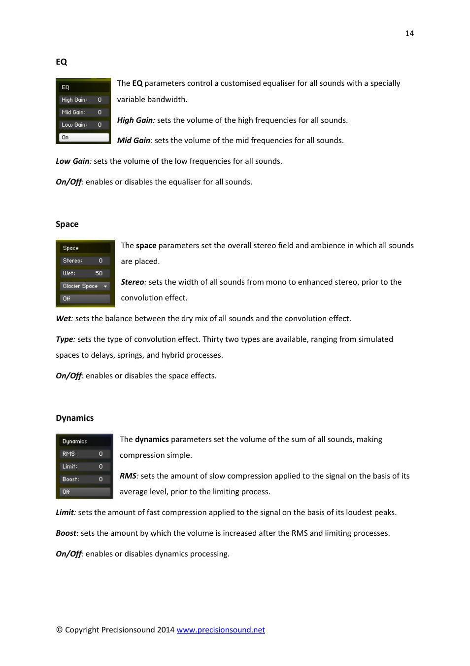 Precisionsound Jetstream User Manual | Page 14 / 17