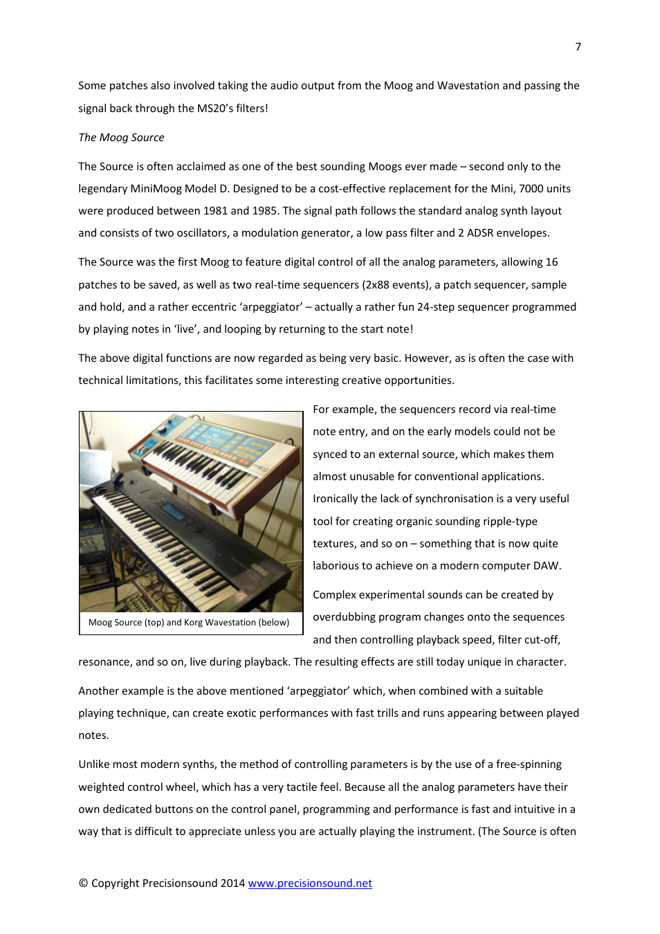 Precisionsound Analog Performer SFX User Manual | Page 7 / 10