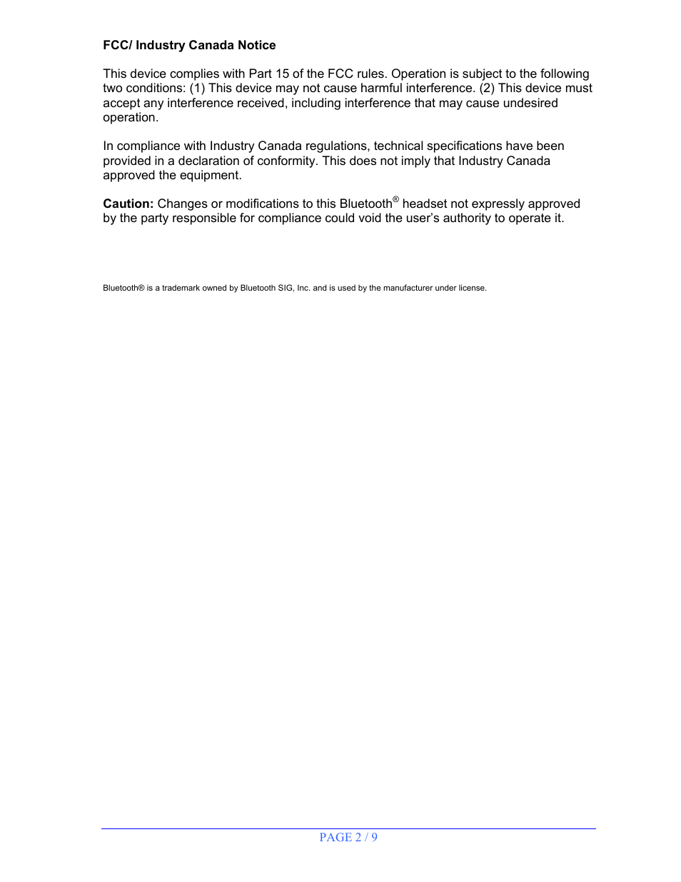 BlueTrek SKIN User Manual | Page 2 / 9