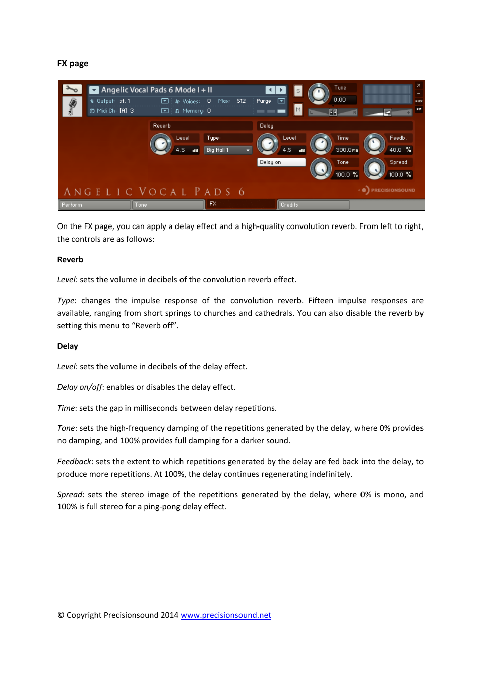 Precisionsound Angelic Vocal Pads 6 User Manual | Page 7 / 9