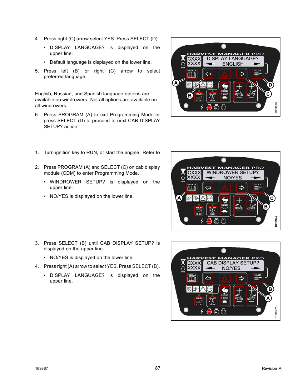 Changing the windrower display units | MacDon M205 Operators Manual User Manual | Page 103 / 482