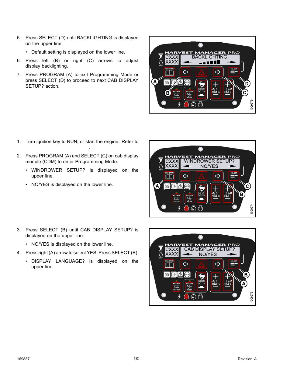 Adjusting the cab display contrast | MacDon M205 Operators Manual User Manual | Page 106 / 482