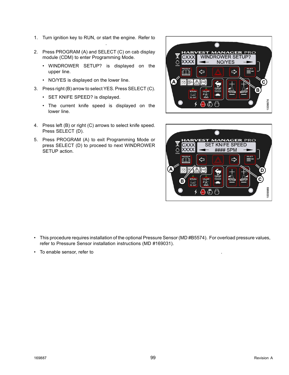 Setting the hydraulic overload pressure | MacDon M205 Operators Manual User Manual | Page 115 / 482