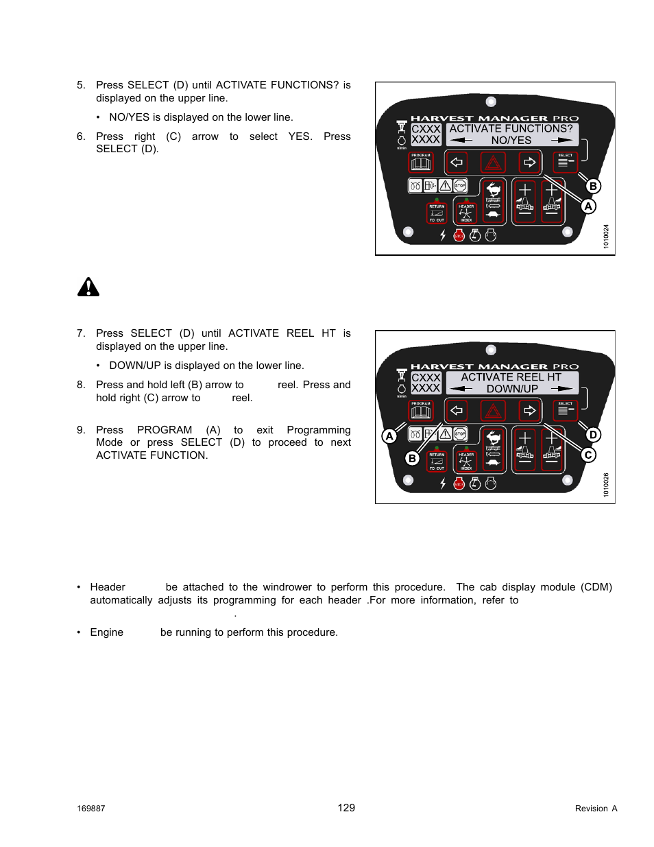 Caution | MacDon M205 Operators Manual User Manual | Page 145 / 482