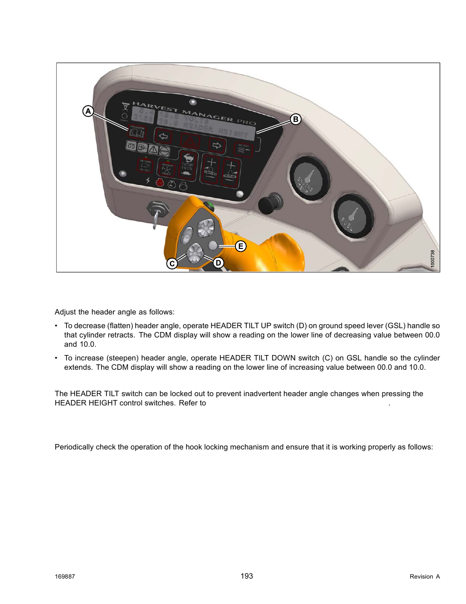 Checking self-locking center-link hook | MacDon M205 Operators Manual User Manual | Page 209 / 482