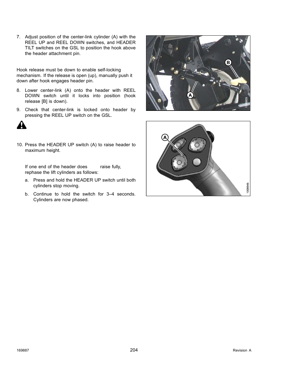 Caution | MacDon M205 Operators Manual User Manual | Page 220 / 482