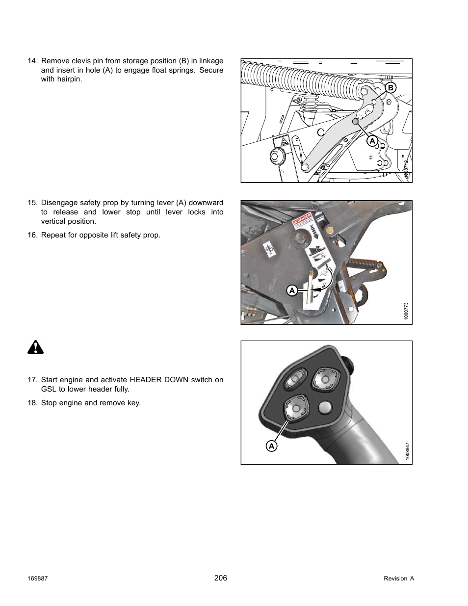 Caution | MacDon M205 Operators Manual User Manual | Page 222 / 482