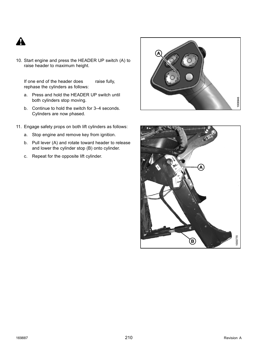 Caution | MacDon M205 Operators Manual User Manual | Page 226 / 482