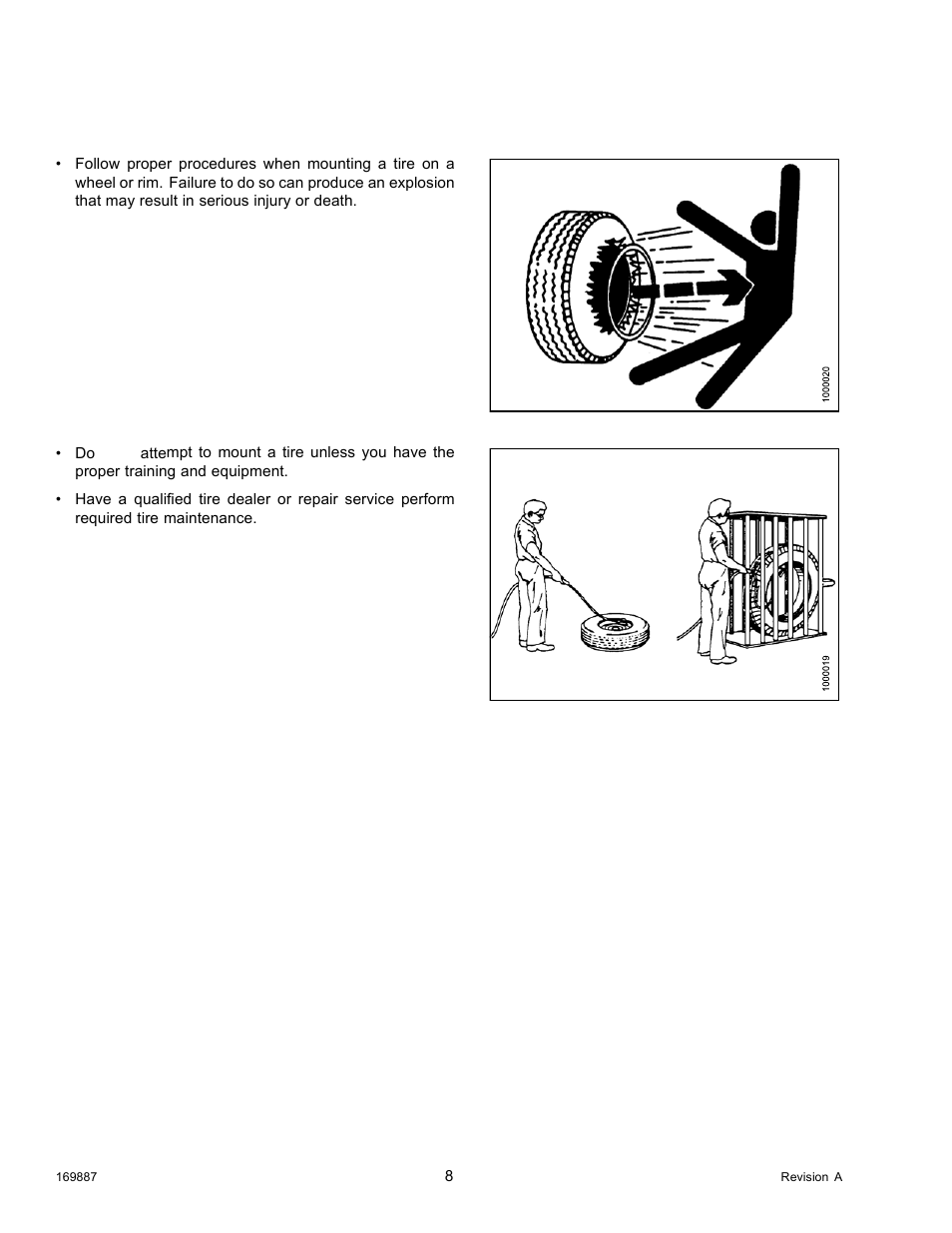 6tire safety, Tire safety, 6 tire safety | MacDon M205 Operators Manual User Manual | Page 24 / 482