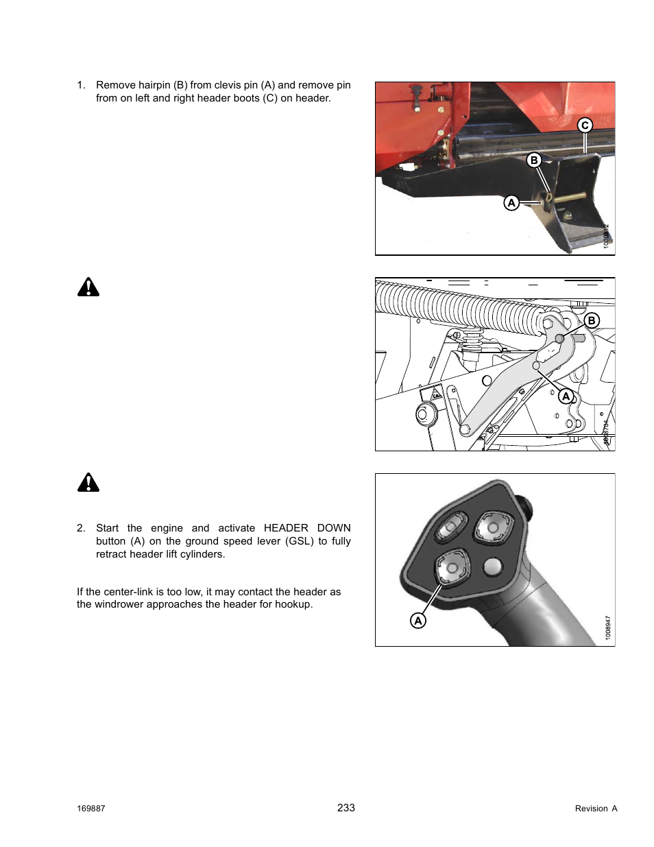 Caution | MacDon M205 Operators Manual User Manual | Page 249 / 482