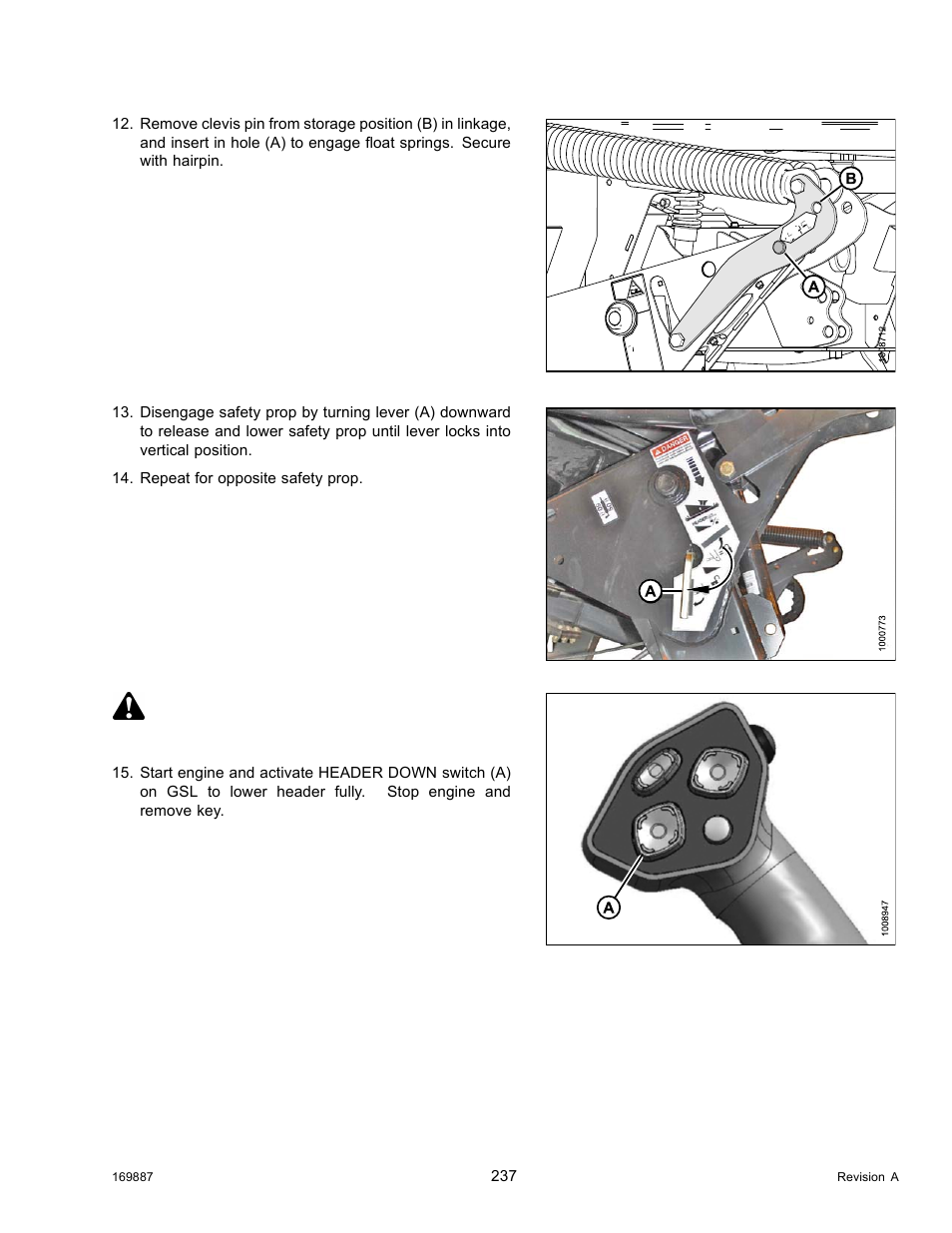 Caution | MacDon M205 Operators Manual User Manual | Page 253 / 482