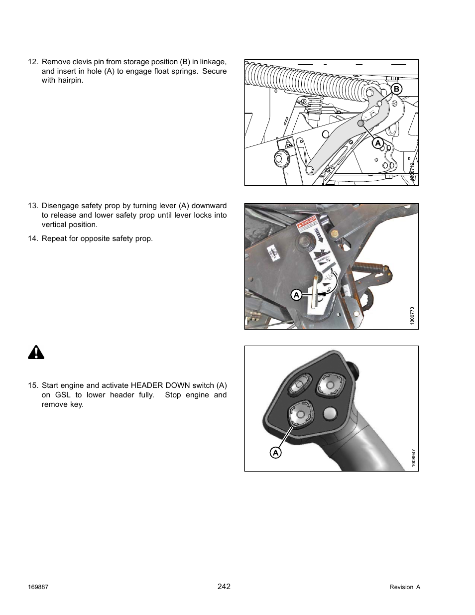 Caution | MacDon M205 Operators Manual User Manual | Page 258 / 482