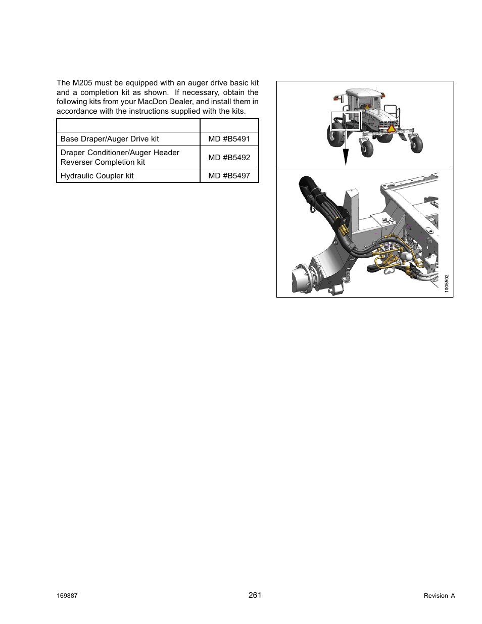 7operating with an a-series header, Operating with an a-series header, 7 operating with an a-series header | MacDon M205 Operators Manual User Manual | Page 277 / 482