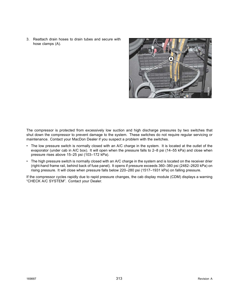 Air conditioning (a/c) compressor | MacDon M205 Operators Manual User Manual | Page 329 / 482