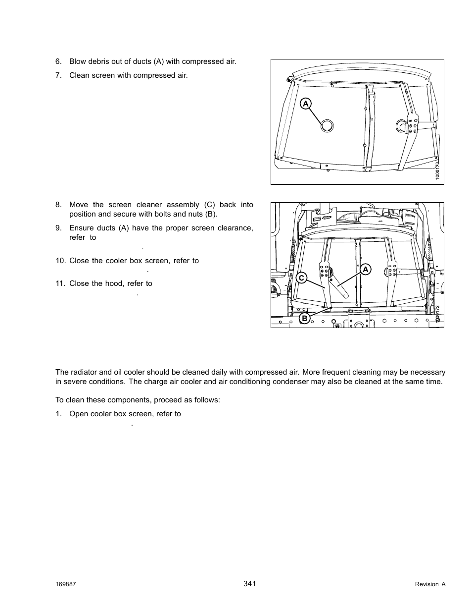 Cleaning cooler box components | MacDon M205 Operators Manual User Manual | Page 357 / 482