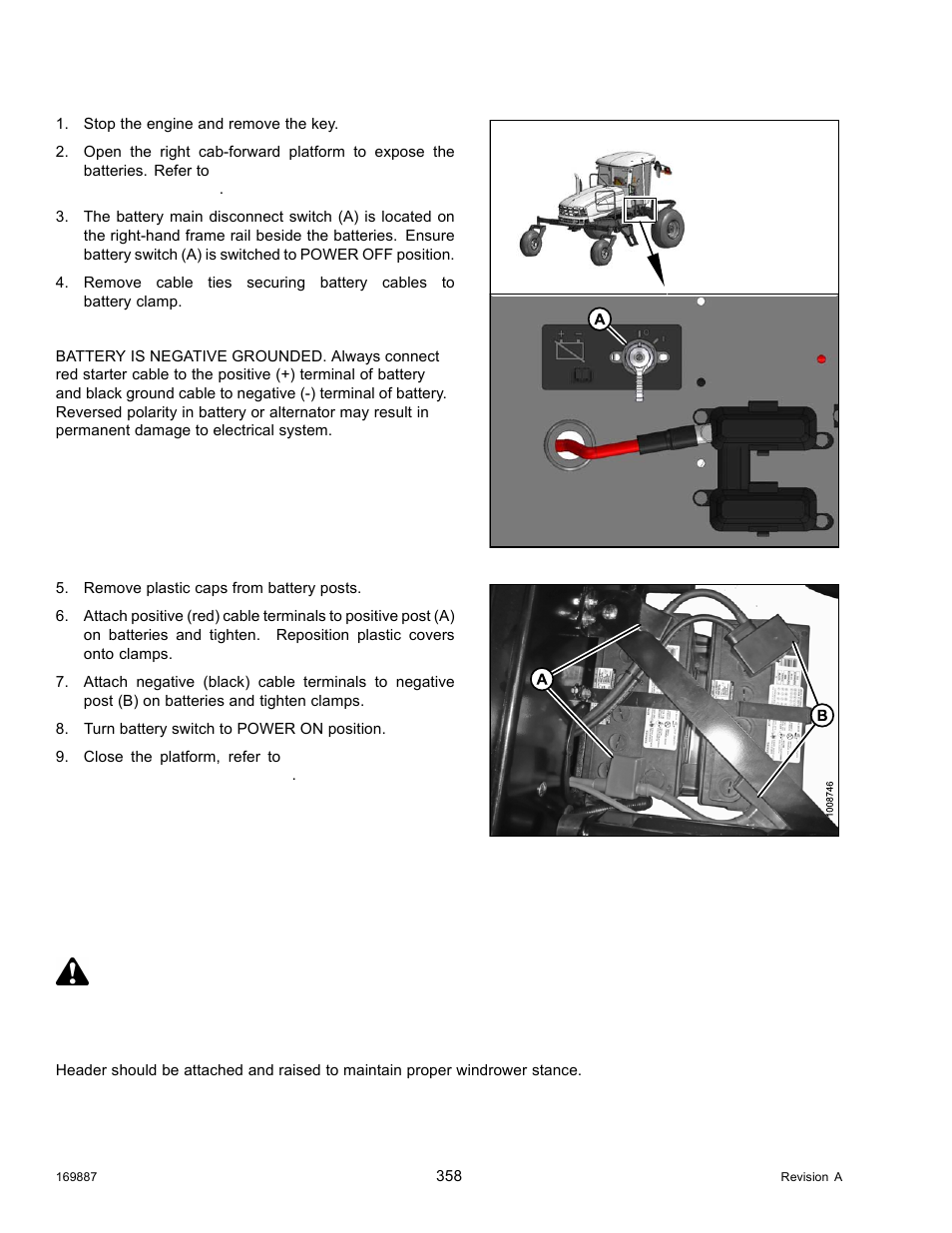 Headlights: engine-forward, Aligning headlights, Danger | MacDon M205 Operators Manual User Manual | Page 374 / 482