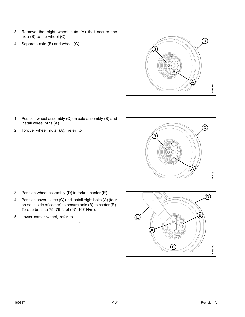 Installing forked caster wheel | MacDon M205 Operators Manual User Manual | Page 420 / 482