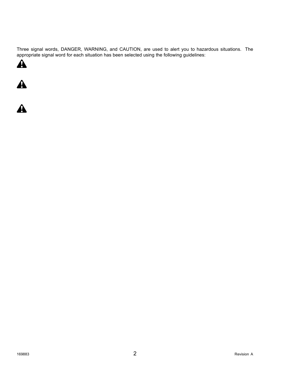 2signal words, Signal words, 2 signal words | MacDon M155 Operators Manual User Manual | Page 18 / 458