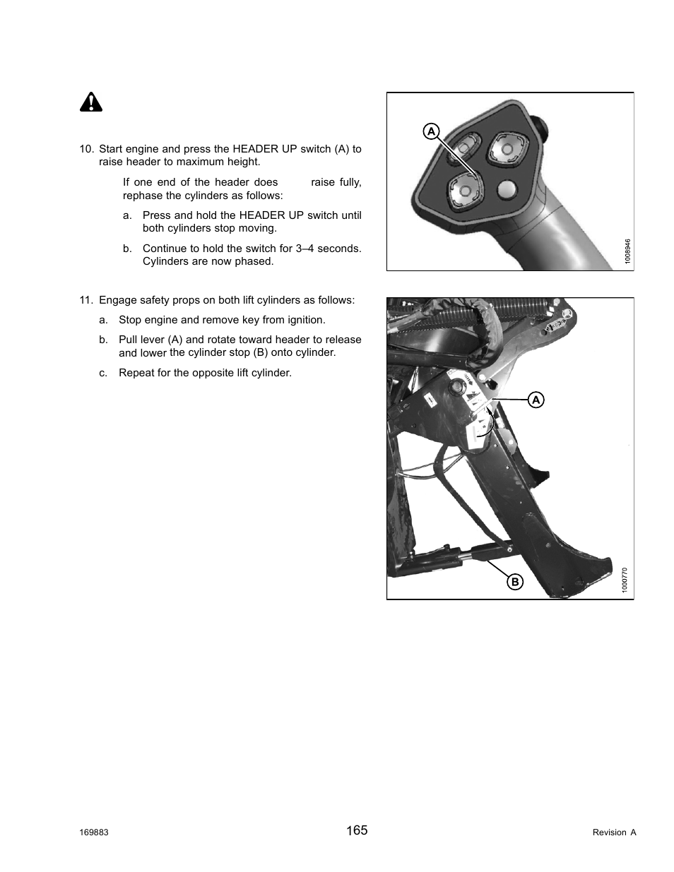 Caution | MacDon M155 Operators Manual User Manual | Page 181 / 458