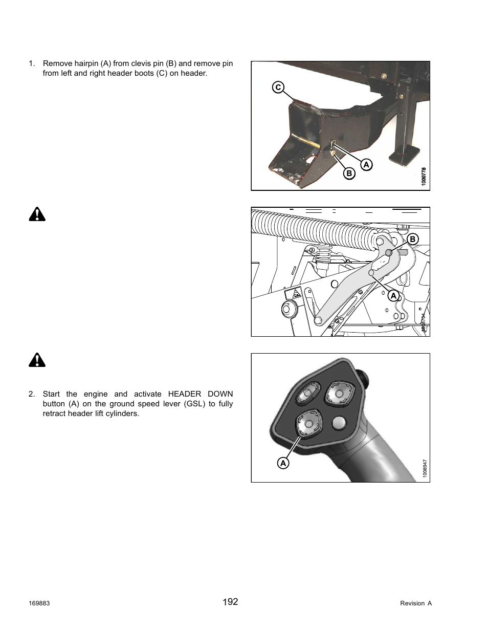 Caution | MacDon M155 Operators Manual User Manual | Page 208 / 458