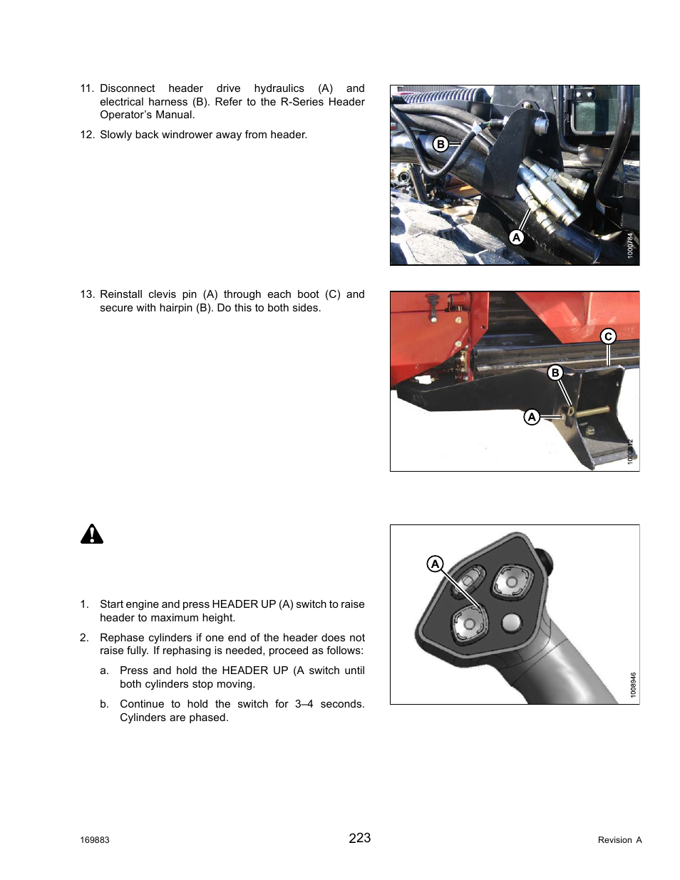 Danger | MacDon M155 Operators Manual User Manual | Page 239 / 458