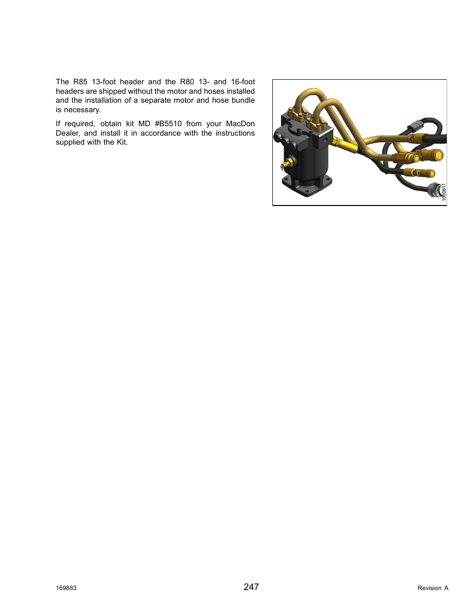 8operating with an r-series header, Operating with an r-series header, 8 operating with an r-series header | MacDon M155 Operators Manual User Manual | Page 263 / 458
