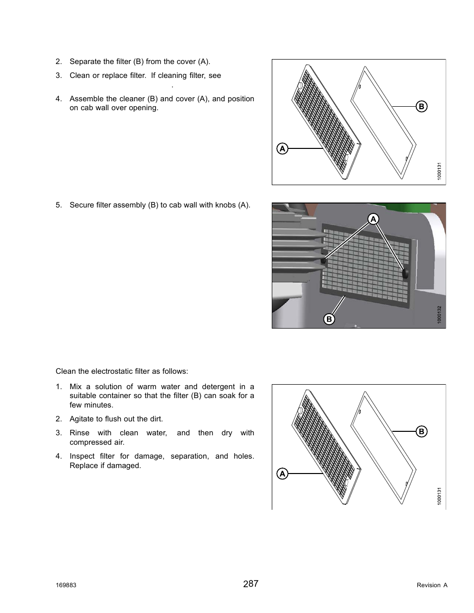 Cleaning return air cleaner | MacDon M155 Operators Manual User Manual | Page 303 / 458