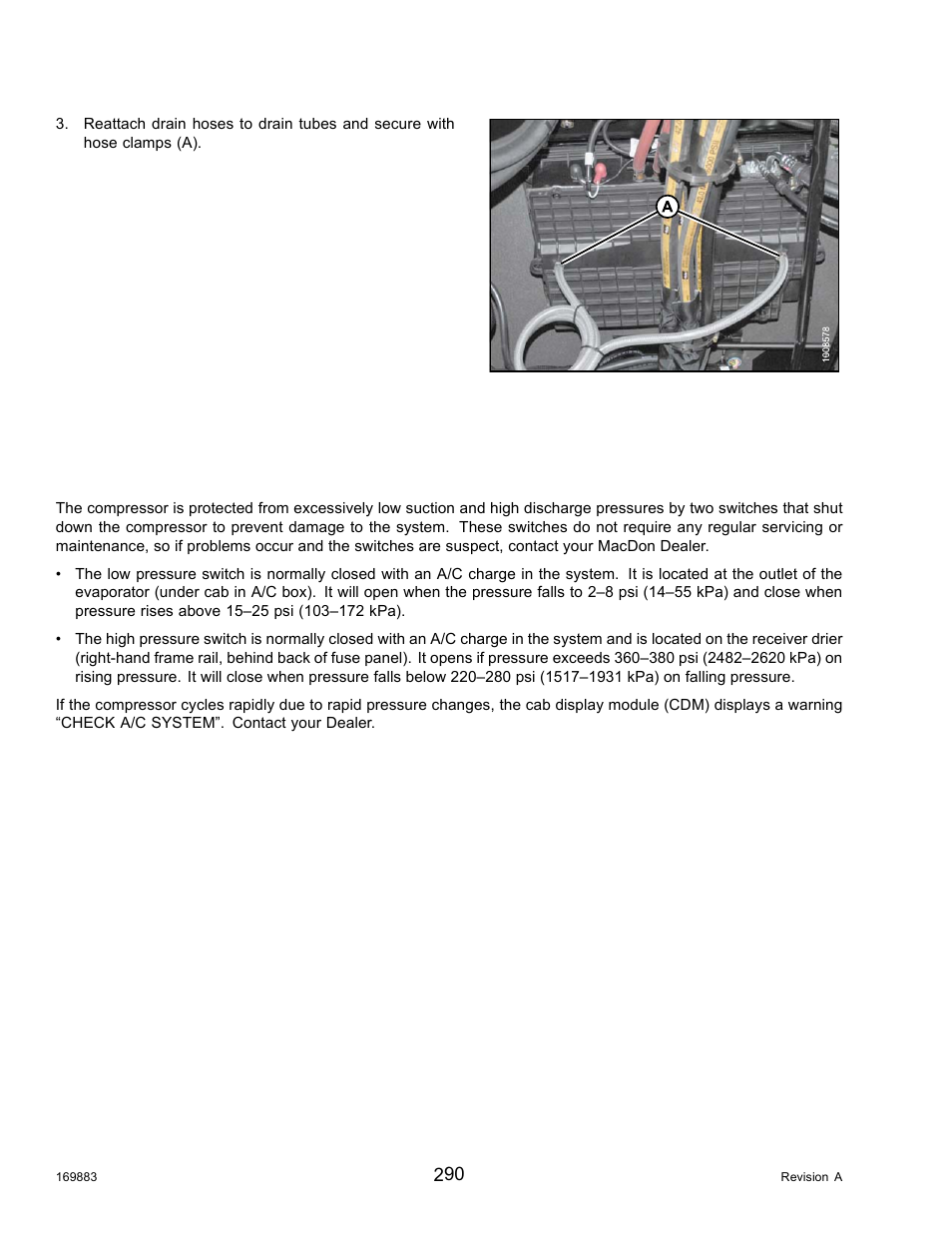 Air conditioning compressor | MacDon M155 Operators Manual User Manual | Page 306 / 458