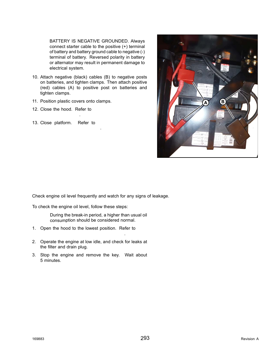 Engine oil, Checking engine oil level, Checking engine | MacDon M155 Operators Manual User Manual | Page 309 / 458
