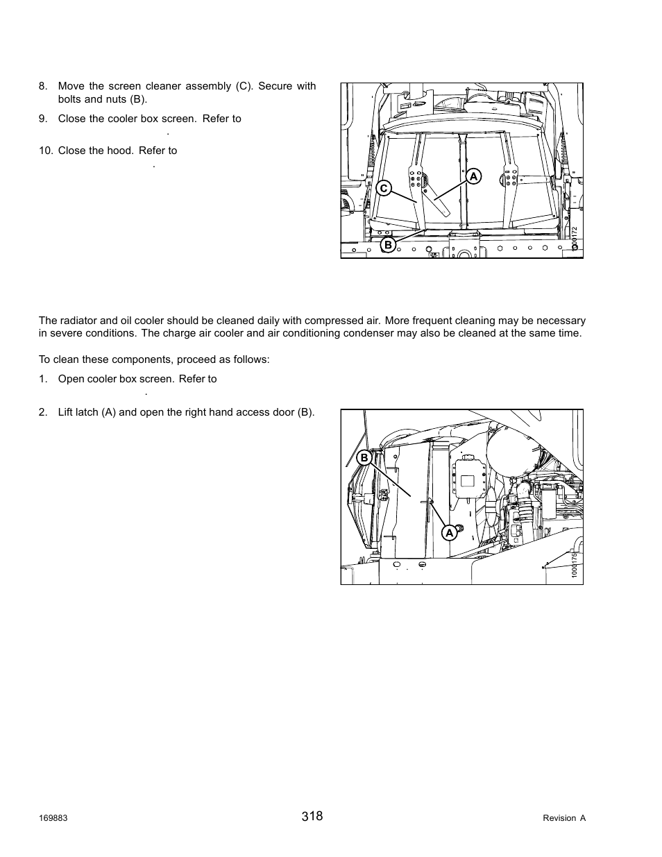 Cleaning cooler box components | MacDon M155 Operators Manual User Manual | Page 334 / 458