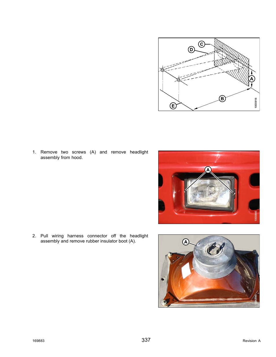 Replacing headlight bulb, Maintenance and servicing | MacDon M155 Operators Manual User Manual | Page 353 / 458