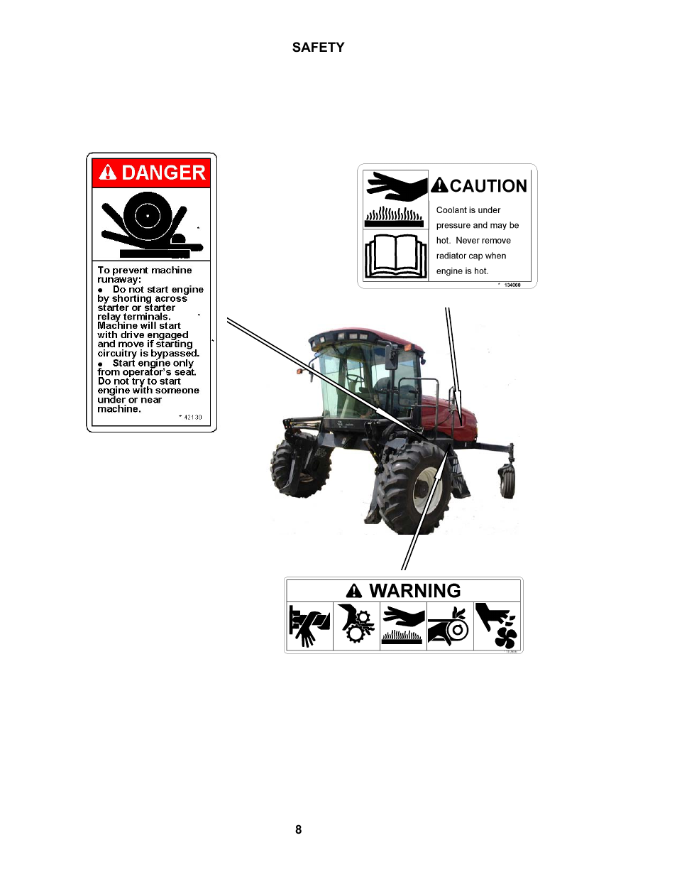Safety | MacDon M100 SP Operators Manual User Manual | Page 10 / 193