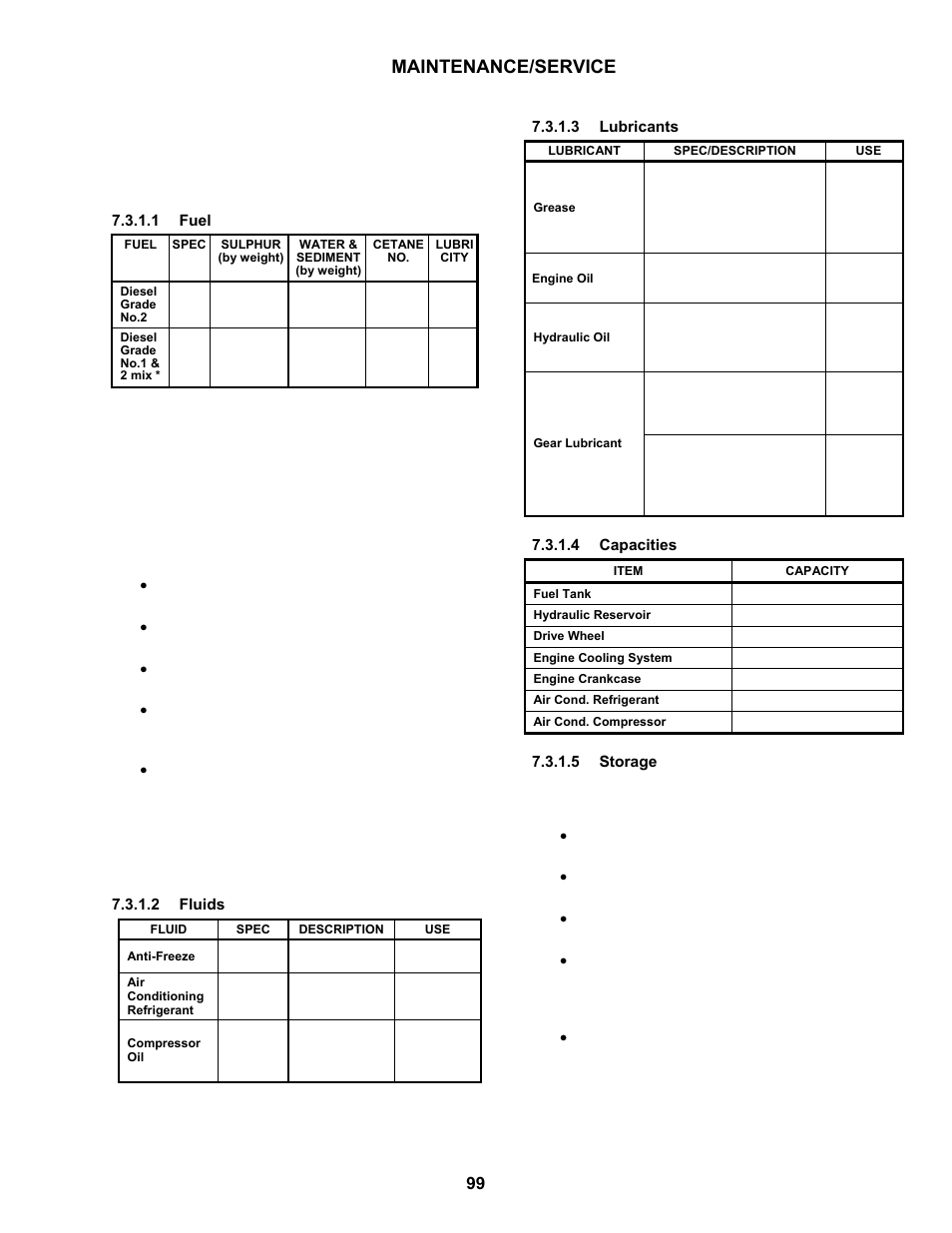 Maintenance/service, 3 maintenance specifications, 1 recommended fluids, fuel, and lubricants | MacDon M100 SP Operators Manual User Manual | Page 101 / 193