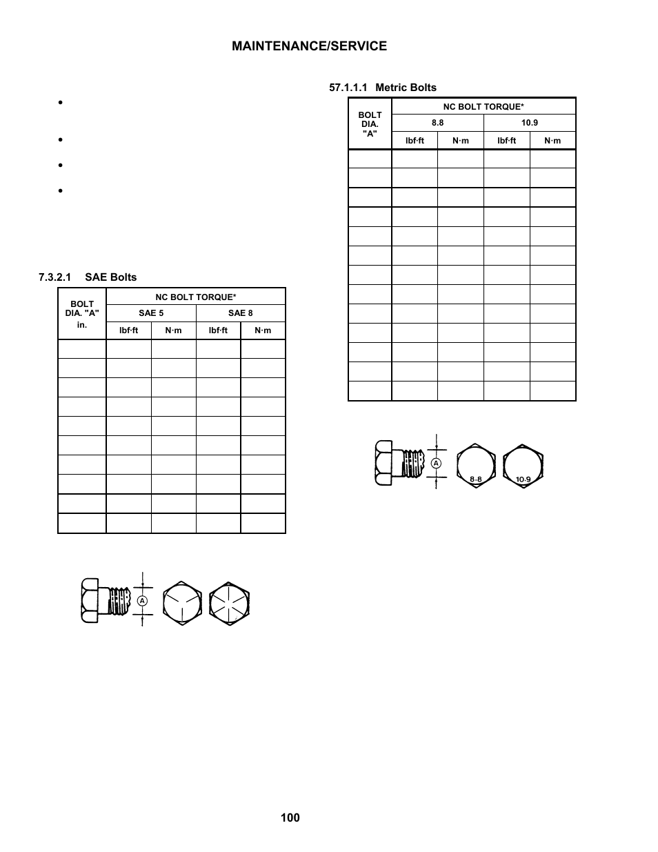 Maintenance/service | MacDon M100 SP Operators Manual User Manual | Page 102 / 193