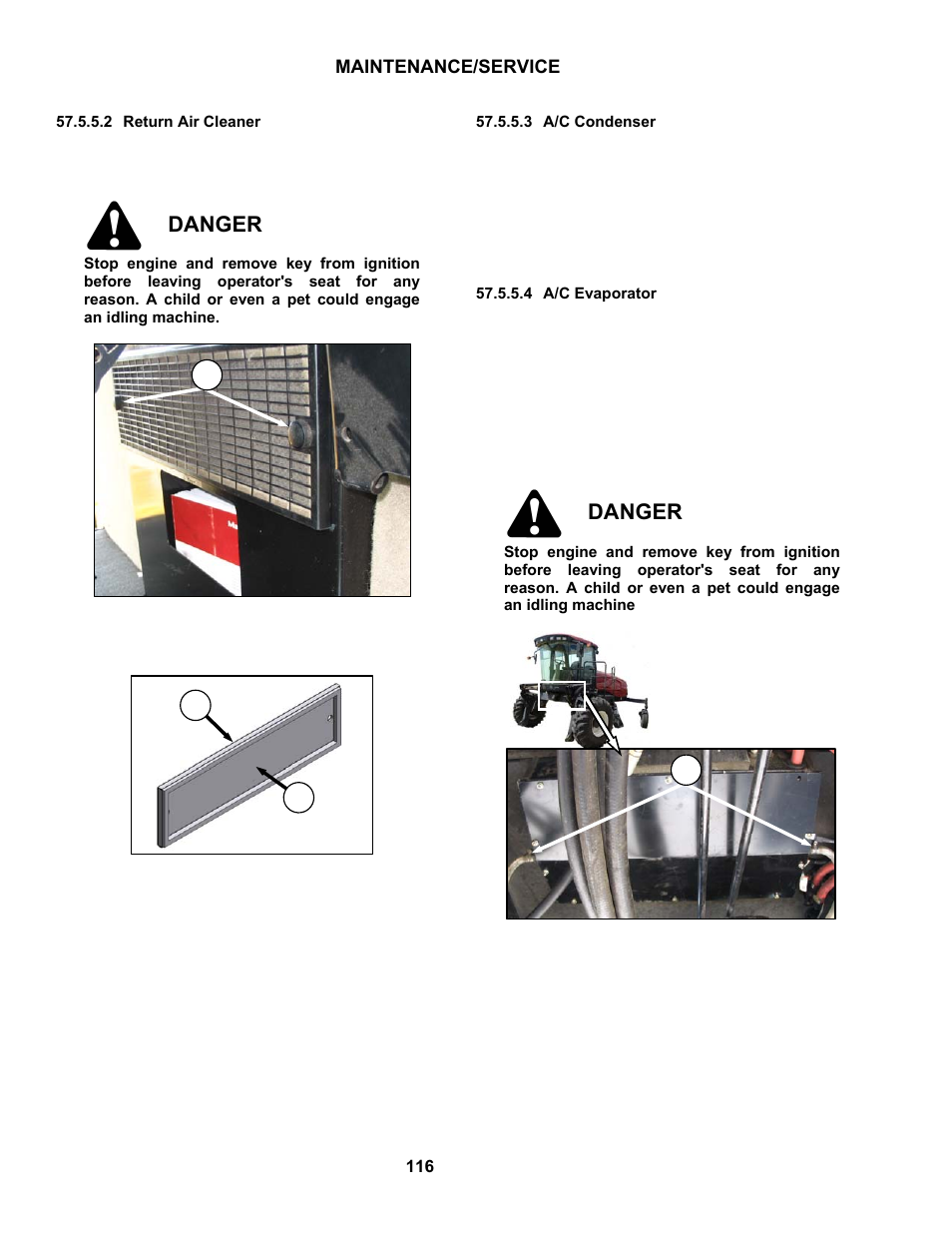 Danger | MacDon M100 SP Operators Manual User Manual | Page 118 / 193