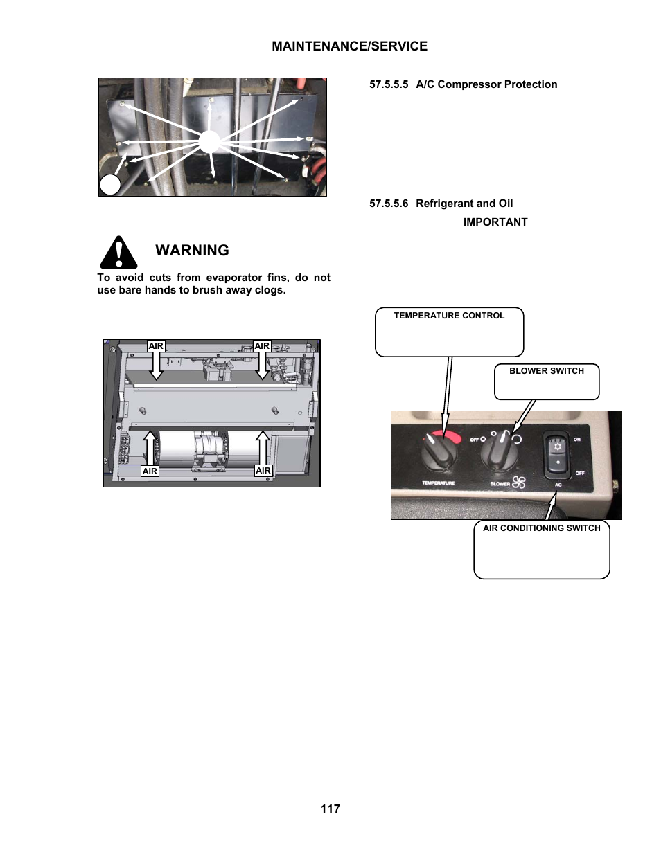 Warning, Maintenance/service | MacDon M100 SP Operators Manual User Manual | Page 119 / 193