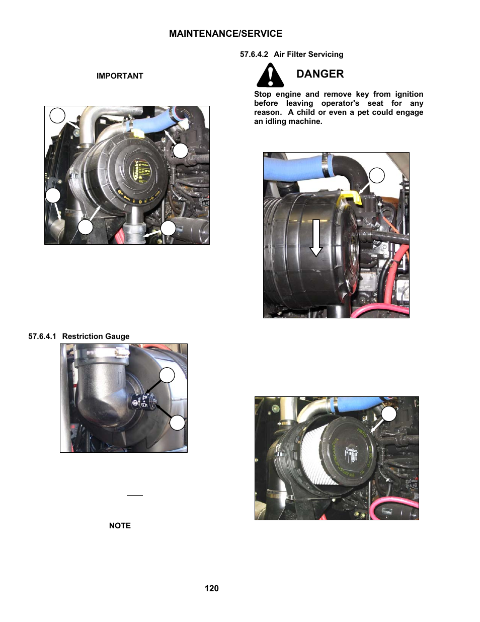 Danger | MacDon M100 SP Operators Manual User Manual | Page 122 / 193