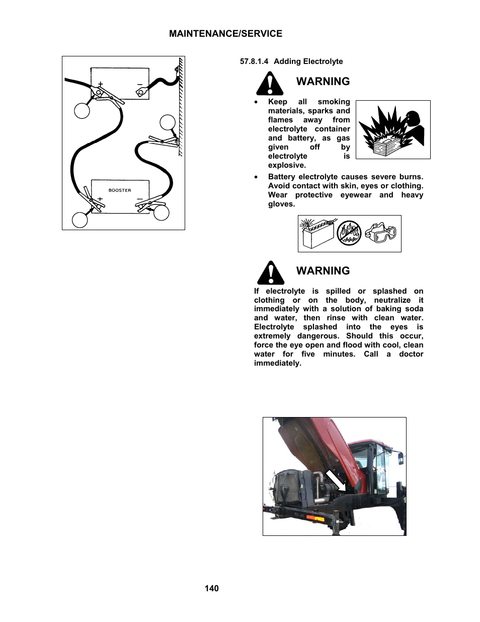 Warning | MacDon M100 SP Operators Manual User Manual | Page 142 / 193