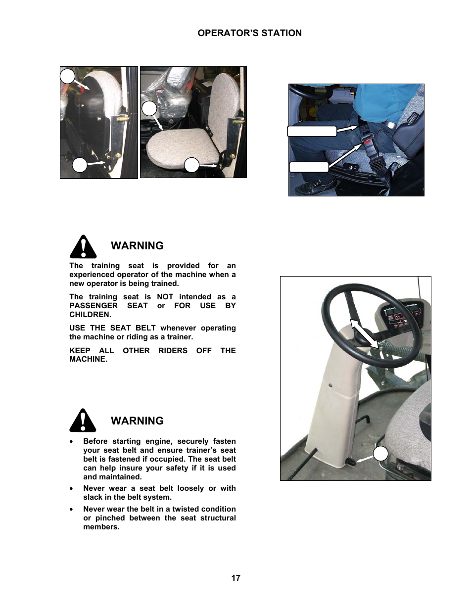 Warning | MacDon M100 SP Operators Manual User Manual | Page 19 / 193